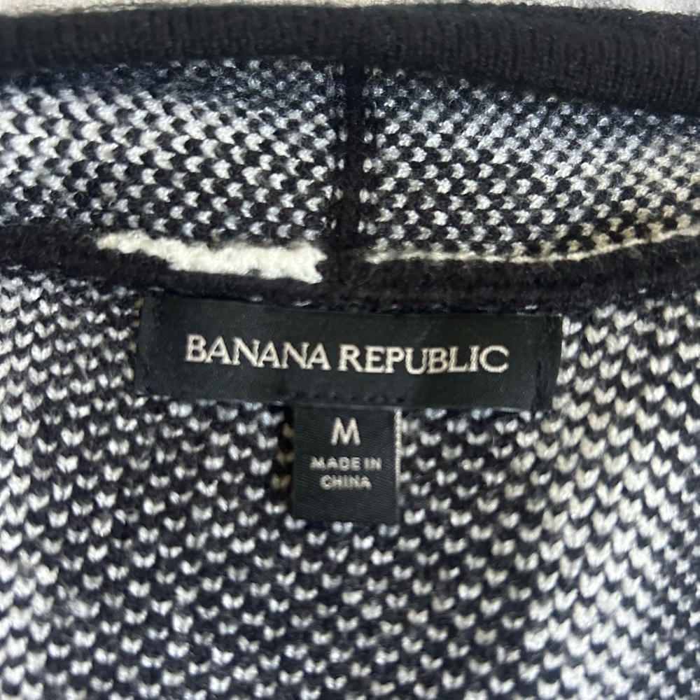 Banana Republic Zebra Print Long Cardigan Sweater M Medium - Picture 4 of 5